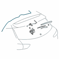 OEM 2019 Chevrolet Blazer Washer Hose Diagram - 42426882