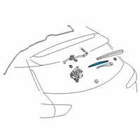 OEM 2021 GMC Terrain Blade Asm-Rear Window Wiper Diagram - 84215609