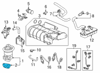 OEM Honda Odyssey Gasket, EGR Valve (Ishino Gasket) Diagram - 18715-PB2-000