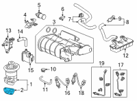 OEM 2003 Honda Insight Gasket, EGR Valve (Ishino Gasket) Diagram - 18715-PB2-000