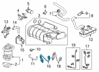 OEM 2022 Acura MDX Sensor Laf, Front Diagram - 36531-61A-A01