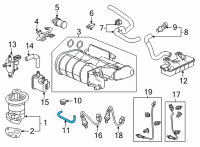 OEM 2022 Acura MDX TUBE, PRESS SENSOR Diagram - 17382-TYA-A00