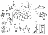 OEM Acura MDX TUBE B, PURGE Diagram - 36176-61A-A00