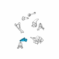 OEM 1997 Toyota Camry Bracket, Engine Mounting, Front Diagram - 12311-74220