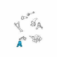 OEM 2000 Toyota Camry Front Mount Diagram - 12361-74241