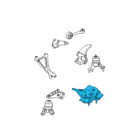 OEM 1999 Toyota Camry Side Mount Diagram - 12372-74370