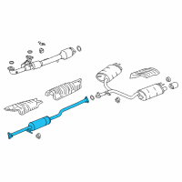 OEM Honda Accord Pipe B, Exhuast Diagram - 18220-T2G-A01