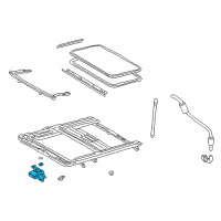 OEM Lexus Gear Sub-Assy, Sliding Roof Drive Diagram - 63260-50050