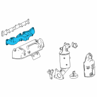 OEM 2017 GMC Savana 3500 Exhaust Manifold Diagram - 55592373