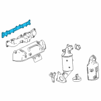 OEM 2018 GMC Savana 2500 Manifold Gasket Diagram - 12642186