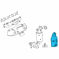 OEM 2022 GMC Savana 2500 Converter Shield Diagram - 55589485