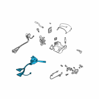 OEM 2002 Chevrolet Venture Front Wiper Switch Diagram - 26073715