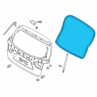 OEM 2019 Kia Sorento Weatherstrip-Tail Gate Opening Diagram - 87321C6000