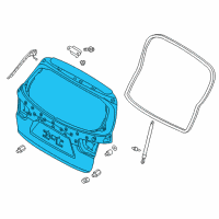 OEM Kia Panel Assembly-Tail Gate Diagram - 73700C6000