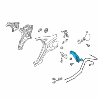 OEM Hyundai Accent Rear Wheel Guard Assembly, Left Diagram - 86821-1R000