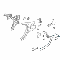 OEM Cable Assembly-Trunk Lid Release Diagram - 81280-1R000