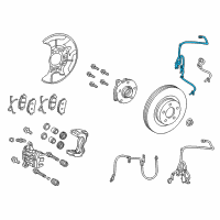 OEM 2017 Lexus NX200t Sensor, Speed, Front LH Diagram - 89543-78010