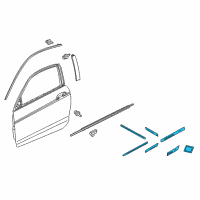 OEM 2010 Honda Accord SD MOLDING *NH578* Diagram - 08P05-TE0-112