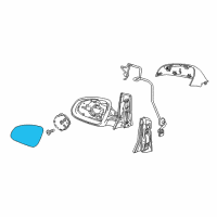 OEM 2012 Buick Verano Mirror Glass Diagram - 22908059