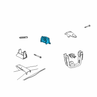 OEM 1990 Dodge B150 INSULATOR-Engine Mount Diagram - 52021319AB