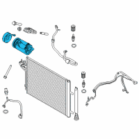 OEM 2017 Ford Transit Connect Compressor Diagram - GV6Z-19703-T