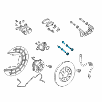 OEM 2017 Jeep Renegade Pin Kit-Disc Brake Diagram - 68263133AA