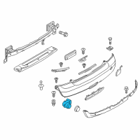 OEM 2010 BMW 128i Ultrasonic Sensor, Black Diagram - 66-20-9-196-705