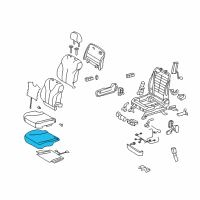 OEM 2009 Toyota Camry Seat Cushion Pad Diagram - 71511-06260