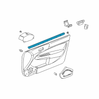 OEM 2000 Honda Civic Weatherstrip, FR. Door (Inner) Diagram - 72335-S03-003