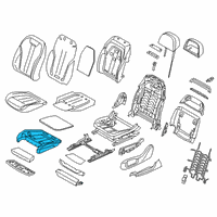 OEM 2022 BMW 530e Foam Section, Comfort Seat, A/C Diagram - 52-10-7-354-593