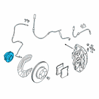 OEM BMW M440i Wheel Hub With Bearing Diagram - 31-20-6-866-315