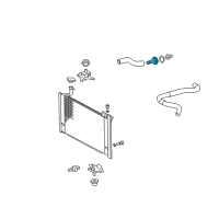 OEM 2003 Toyota Prius Thermostat Housing Diagram - 16321-21010