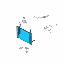 OEM 2008 Toyota Prius Radiator Assembly Diagram - 16041-21281