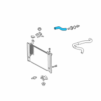 OEM Toyota Prius Upper Hose Diagram - 16572-21060