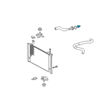 OEM Toyota Yaris Thermostat Diagram - 90916-03093