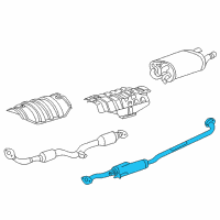 OEM Toyota Solara Center Pipe Diagram - 17420-0H220