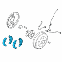 OEM Toyota Yaris iA Brake Shoes Diagram - 04495-WB001