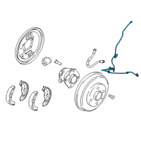 OEM Toyota Yaris iA Rear Speed Sensor Diagram - 89545-WB001