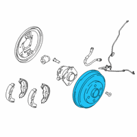 OEM 2019 Toyota Yaris Brake Drum Diagram - 42403-WB001