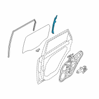 OEM 2013 Kia Sorento Channel Assembly-Rear Door Door Diagram - 835102P000