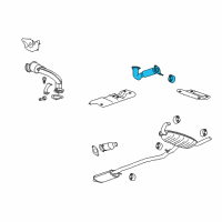 OEM 2011 Cadillac SRX Front Pipe Diagram - 19367572