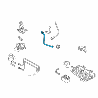 OEM Lincoln Zephyr EGR Tube Diagram - 6E5Z-9D477-GA