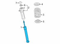 OEM Lexus NX350h ABSORBER ASSY, SHOCK Diagram - 48530-79365