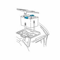OEM 1994 Dodge B150 Strap-Battery Diagram - 55345407