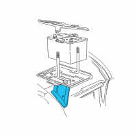 OEM Dodge B3500 Support-Battery Tray Diagram - 55344966