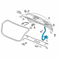 OEM 2019 Chevrolet Cruze Hinge Diagram - 23386580