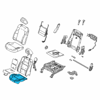 OEM 2017 Ford Taurus Seat Cushion Pad Diagram - DG1Z-54632A23-D