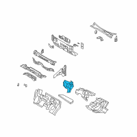 OEM Ram SILENCER-Fender To Hinge Pillar Diagram - 5028683AA