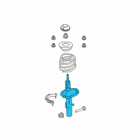 OEM 2012 Lincoln MKS Strut Diagram - AA5Z-18124-C