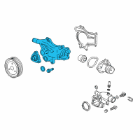 OEM 2016 Cadillac ELR Water Pump Assembly Diagram - 55486343